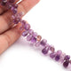 1  Strand  Amethyst  Faceted Briolettes  -Tear Shape  Briolettes - 8mmx5mm -6.5 Inches BR1790