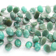 1 Long Strand Amazonite Smooth Oval Briolettes  -   14mmx14mm - 19mmx18mm 8 Inches long BR1766