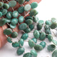 1 Long Strand Amazonite Smooth Oval Briolettes  -   14mmx14mm - 19mmx18mm 8 Inches long BR1766