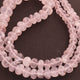 1  Strand Rose Quartz Smooth Rondelles -6mm-14mm 18 Inches BR1767