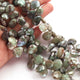 1 Strand Shaded Emerald  Faceted  Briolettes  -  Pear Shape Briolettes 19mmx12mm   BR1803