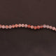 1 Strand Orange Rutile Faceted Ball Beads 7mm 8 Inches BR1810