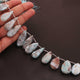 1  Strand Larimar Smooth Briolette - Pear Shape Briolette -29mmx17mm-34mmx22mm 8 Inch. BR1802