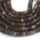 1 Strand  Labradorite Faceted Heishi Wheel Briolettes -  8mm-9mm 8 Inches BR1823