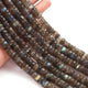 1 Strand  Labradorite Faceted Heishi Wheel Briolettes -  8mm-9mm 8 Inches BR1823