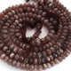 1 Long Strand Chocolate Moon Stone Faceted Rondelles - 8mm-10mm 16 Inches BR1837