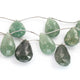 1  Strand  Green Rutile Faceted Briolettes -Pear  Shape  Briolettes - 20mmx13mm-29mmx19mm-10 Inches BR1831