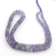 1 Long Strand Beautiful Tenzanite  Smooth  Rondelles - Semi Precious Plain Gemstone Rondelles- 3mm-4mm - 16 Inches - BR03238 - Tucson Beads