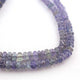 1 Long Strand Beautiful Tenzanite  Smooth  Rondelles - Semi Precious Plain Gemstone Rondelles- 3mm-4mm - 16 Inches - BR03238 - Tucson Beads