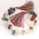 1  Strand Multi Stone Smooth Briolettes -  Mix Stone Heart & Pear Shape  Briolettes - 6mmx7mm-19mmx9mm - 8 Inches BR1841