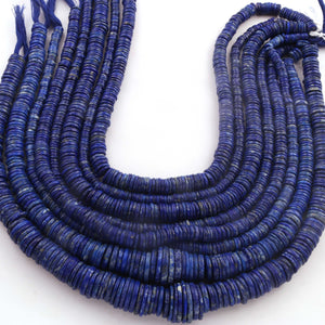 1  Strand Lapis Lazuli Smooth Briolettes - Wheel shape Beads - 16mmx4mm- 14 Inches BR01682 - Tucson Beads