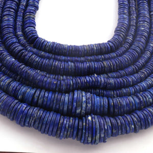 1  Strand Lapis Lazuli Smooth Briolettes - Wheel shape Beads - 16mmx4mm- 14 Inches BR01682 - Tucson Beads