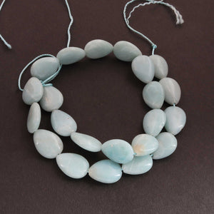 1 Strand Amazonite Smooth Pear Briolettes - 15mmx13mm 15 Inches BR1815