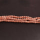 1 Strand Peach Moonstone Cube Briolettes - Box Shape Beads 8mm-9mm 8 Inches BR1900