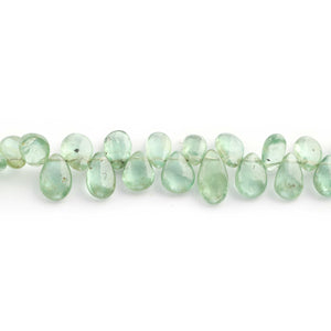 1 Strand Mint Green kyanite  Smooth Briolettes -Pear Shape Briolettes - 8mmx5mm-9mmx6mm -7 Inches BR2623