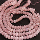 1  Long Strand Rose Quartz Smooth Roundelles Briolettes -Semi Precious Gemstone Briolettes , Jewelry Making Supplies 6mm-8mm 19 Inches BR01858