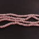 1  Long Strand Rose Quartz Smooth Roundelles Briolettes -Semi Precious Gemstone Briolettes , Jewelry Making Supplies 6mm-8mm 19 Inches BR01858