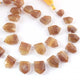 1 Strand  Yellow Opal Briolettes - Pentagon Shape Faceted Beads Briolettes-13mmx10mm-19mmx13mm 8 Inches BR4032 - Tucson Beads