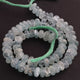 1 Strand Aquamarine Faceted Finest Quality  Rondelle Beads 8mm-10mm,12 inches BR4353