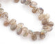 1 Strand Labradorite Faceted Briolettes  -Pear Shape Briolettes-9mmx5mm-8 Inches BR4355