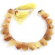 1  Strand Yellow Opal Faceted Briolettes Pentagon Shape Briolettes  17mmx13mm-19mmx13mm-9 Inches BR3096