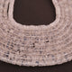 1 Strand White  Moonstone Smooth Heishi Beads-White Moonstone Wheel Rondelles , 4mm-6mm , 14 Inches , BR03676