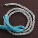 1  Strand Aquamarine  Faceted Rondelles - Aquamarine Rondelle Beads -3mm-5mm 13 Inches RB151