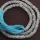 1  Strand Aquamarine  Faceted Rondelles - Aquamarine Rondelle Beads -3mm-5mm 13 Inches RB151