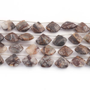 1 Strand Astrophyllite Faceted Briolettes - Diamond Shape Briolettes -17mmx14mm- 19mmx16mm - 8 Inches br03545 - Tucson Beads