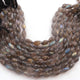 1 Strand Labradorite Faceted Dolki Shape Briolettes  - Semi Precious Gemstone Fancy Shape Briolettes 9mmx5mm- 15mmx6mm- 10 Inches BR03277 - Tucson Beads