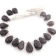 1 Strand Smoky Quartz Carving Pear Shape Faceted Briolettes - Semi Precious Gemstone Smoky Quartz Beads - 16mmx12mm-26mmx18mm -8  Inches BR03257 - Tucson Beads