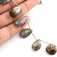 1  Strand Labradorite Faceted Briolettes -Pear Shape  Briolettes - 13mmx13mm-20mmx13mm -8 Inches BR01282