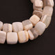 1  Strand White Lace Agate Faceted Cube Briolettes - Box shape Beads 9mm-10mm  8 Inches BR3215