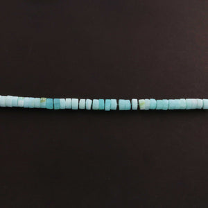 1 Strand Beautiful Peru Opal Faceted Heishi Tyre Beads -Peru Opal Gemstone Beads- 6mm-7mm-9.5 Inches BR0278