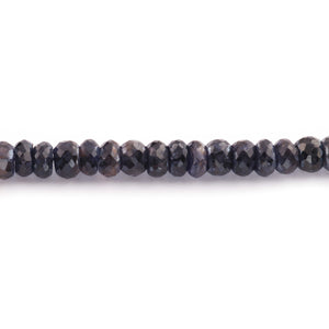 1 Strand  Iolite Faceted Rondelles Shape Semi Precious Gemstone  Iolite Rondelles - 8mm -9 Inches BR3048