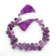 1 Strand  Amethyst Smooth Briolettes - Amethyst Smooth  Assorted Shape - 6mm x4mm-13mmx10mm-8 Inches BR4377 - Tucson Beads