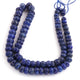 1 Long Strand Lapis Faceted Roundelles Beads -Semi Precious Gemstone Rondelled Beads 7mm-10mm 16 Inches BR1705