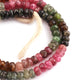 1  Long Strand Multi Tourmaline  Faceted Roundelles Shape -Semi Precious Gemstone Roundelles Beads 6mm-14.5 Inches BR2671