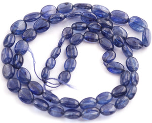 1 Long Strand Tenzanite  Smooth Briolettes -Oval Shape Briolettes - 6mmx5mm-10mmx7mm - 17 Inches BR01272