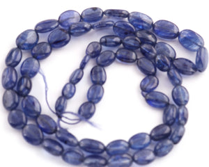 1 Long Strand Tenzanite  Smooth Briolettes -Oval Shape Briolettes - 6mmx5mm-10mmx7mm - 17 Inches BR01272