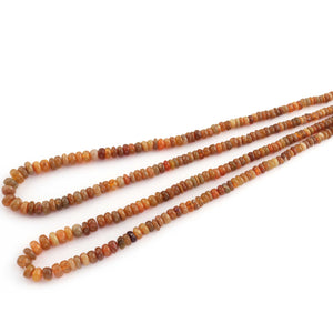 1 Full Strand Natural Ethiopian Welo Opal Smooth Rondelles Beads - Opal Rondelles - 2mm-6mm -16 Inch BR661