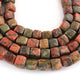 1 Strand Unakite Faceted Cube Beads- Faceted Cube beads 6mm-7mm 8 Inches BR1903