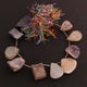 1 Strand Mix Druzy Druzzy Drusy Briolette - Mix Druzy Side Drilled Briolette 18mmx13mm-20mmx19mm -7 Inch BR1907