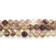 1 Strand Bio Smoky Quartz & Lemon Quartz Faceted Ball  Beads 7mm-8mm 7.5 Inches BR1929