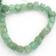 1 Strand Green Rutile Cube Shape Briolettes - Green Rutile Faceted Briolettes 8mm  8 Inches BR1920