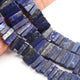 1 Strand Lapis Smooth Rectangle Shape Briolettes- Semi Precious Gemstone Lapis Briolettes Beads-14mmx5mm-22mmx5mm - 8 Inches BR4085