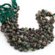 1  Strand  Emerald Smooth Briolettes  - Heart Shape Briolettes  6mmx7mm-12mmx9mm - 9 Inches BR1943