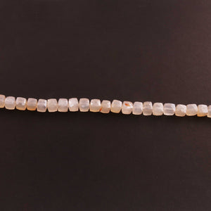 1 Strand White Silverite Faceted Briolettes -Cube Briolettes 7mm 8 Inches BR1964