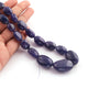 1 Strand Tenzanite Smooth Oval Shape Beads - Tenzanite Nuggets  Briolettes 12mmx10mm-27mmx18mm 9 Inches BR1963