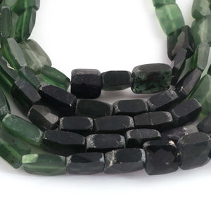 1 Strand Serpentine Briolette Beads, Chicklet Shape Faceted Beads, Gemstone Briolettes 13mmx9mm-8mmx7mm - 8 Inches BR2010